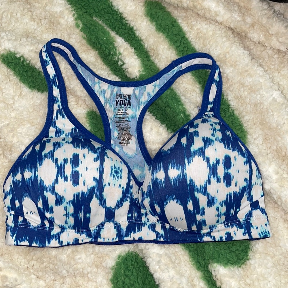 Tye dye push up sports bra